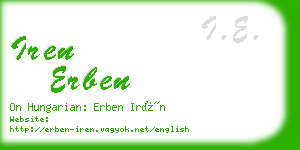 iren erben business card